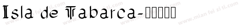 Isla de Tabarca字体转换